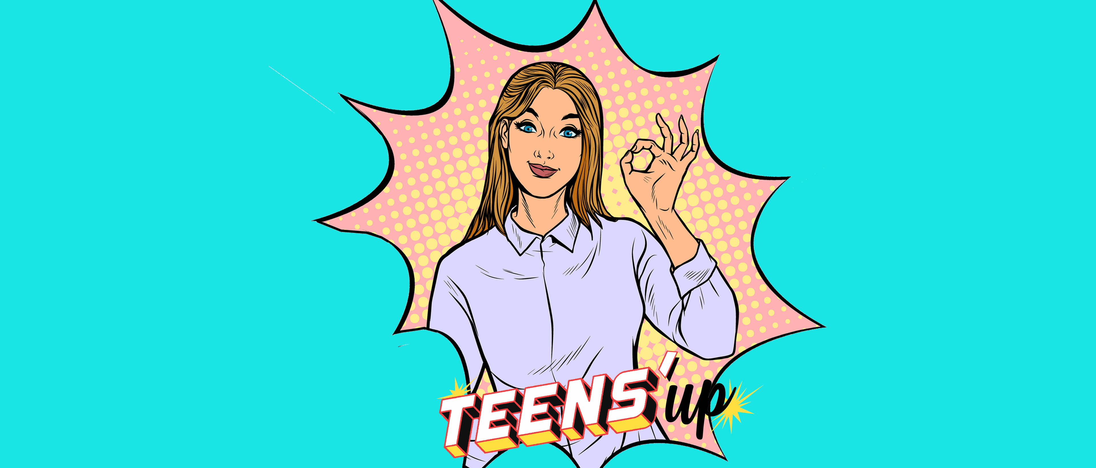 Illustration. teens sup- jeune fille