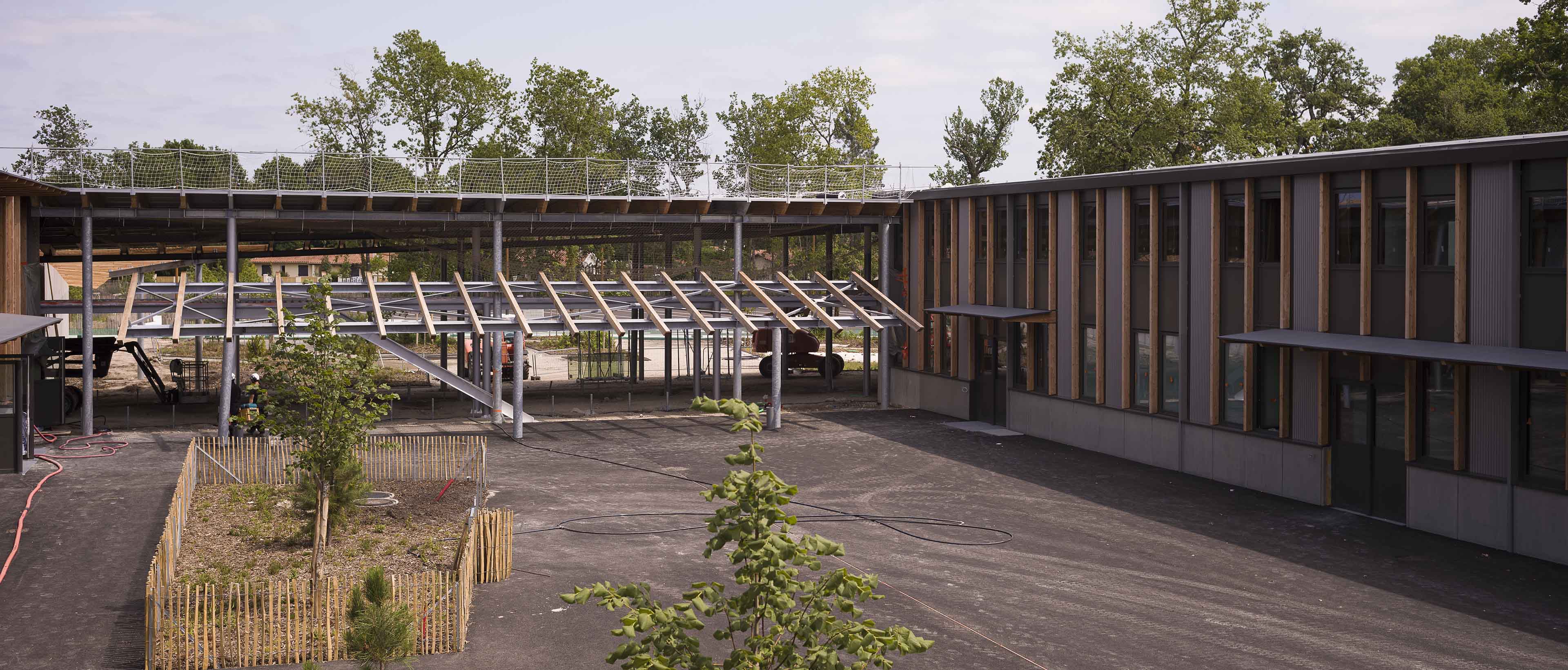 Photo - chantier du lycée du Barp