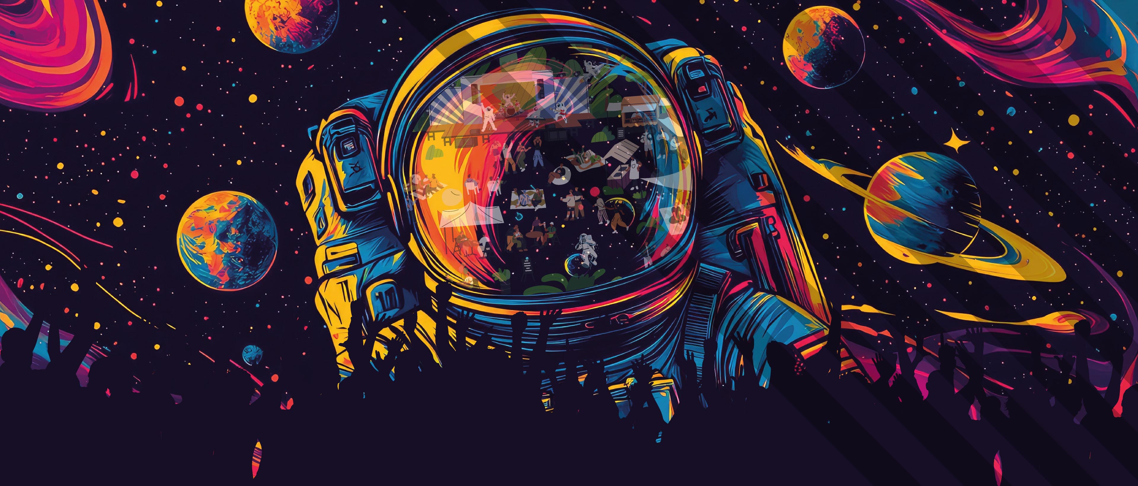 Nouveau festival 2026 - 10e édition - affiche avec un cosmonaute