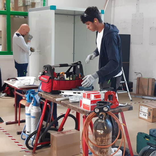 Réalisation en soudure lors des olympiades des métiers 2020