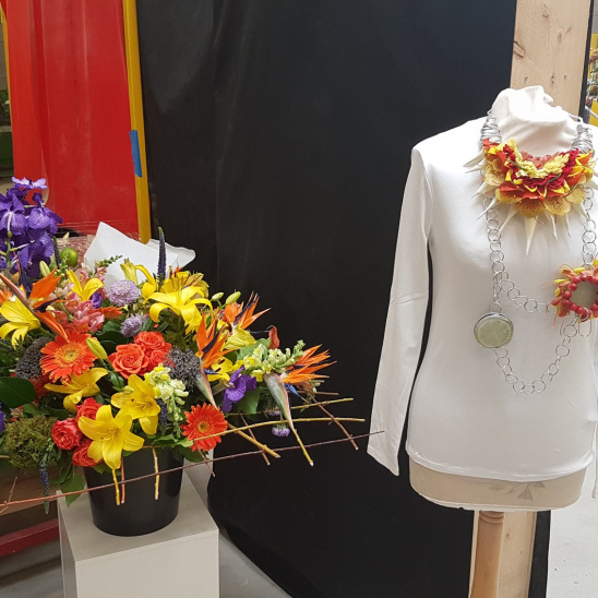 Réalisation florale lors des olympiades des métiers 2020