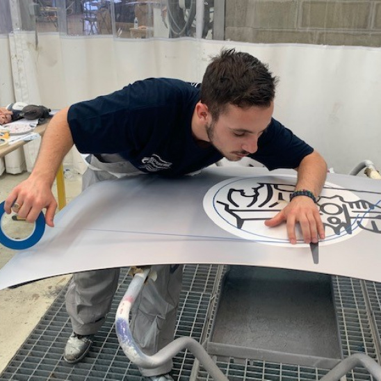 Réalisation de carosserie lors des olympiades des métiers 2020