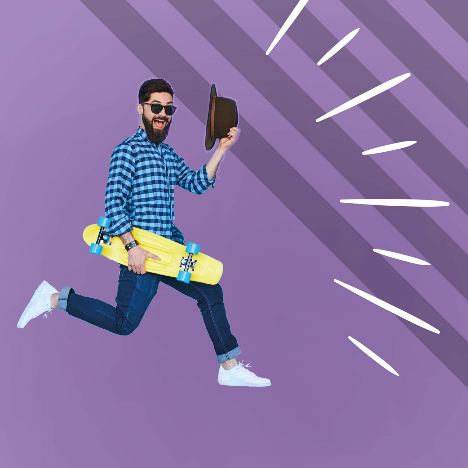 Jeune homme qui saute