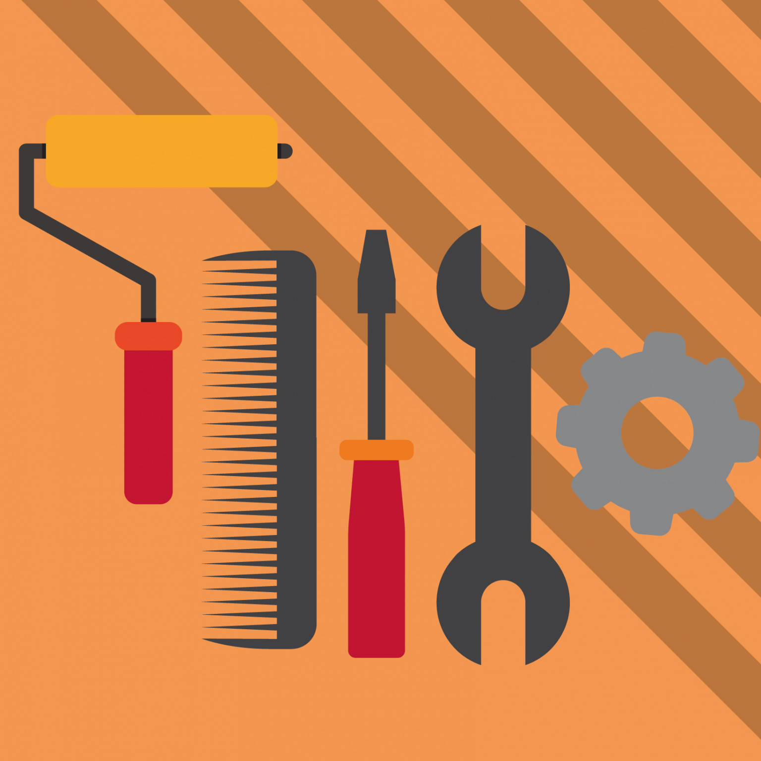 Apprentissage, illustration d'outils