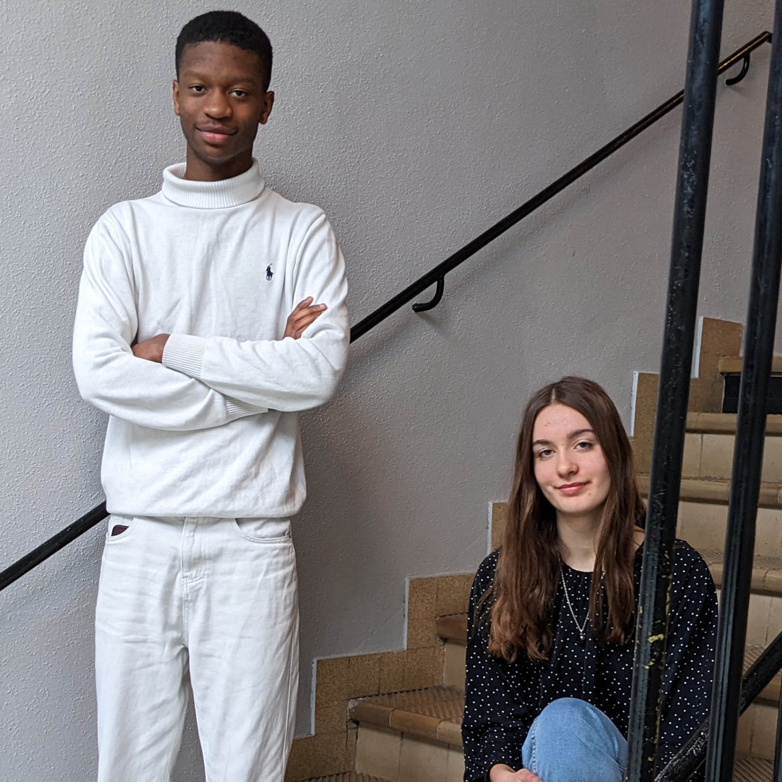 Portrait de Soriba Sacko et Claire Vincent, membres de l'ARJ.