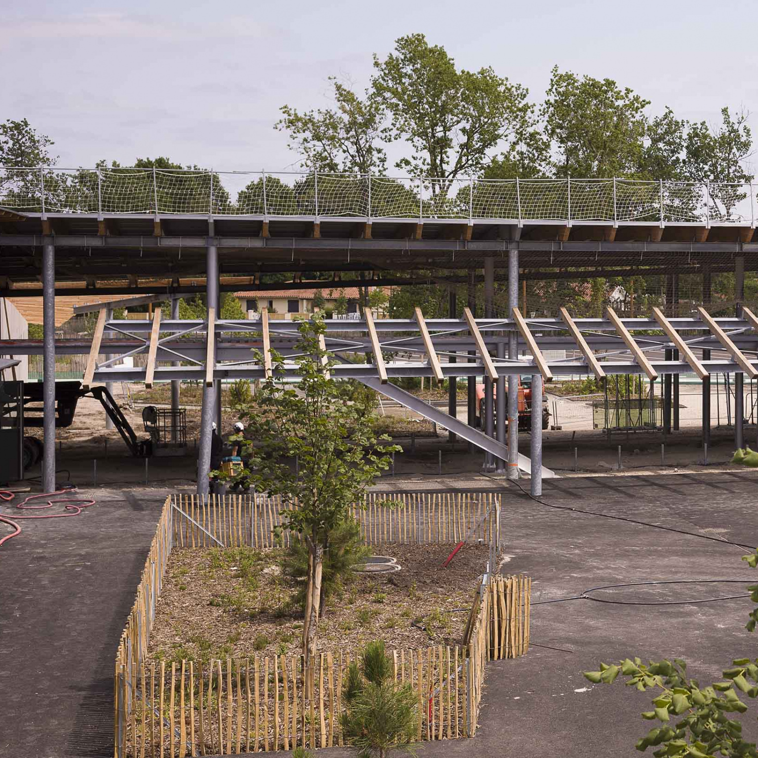 Photo - chantier du lycée du Barp
