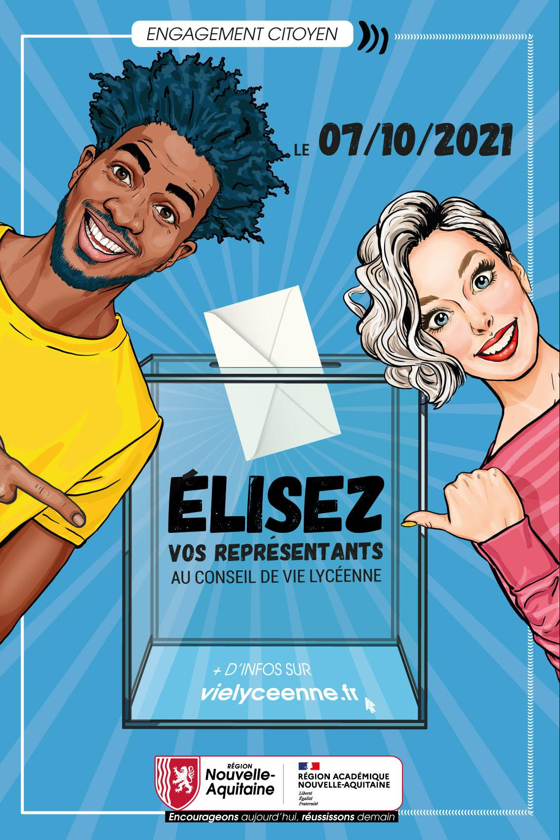  Engagement & Citoyenneté  • Lycées • Lycéen Vie lycéenne : votez pour vos représentants
