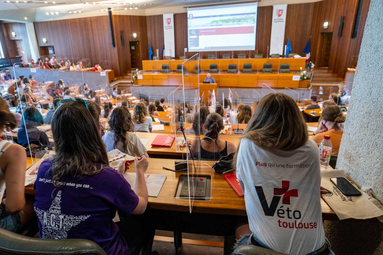 Photo de l'amphi d'une école vétérinaire