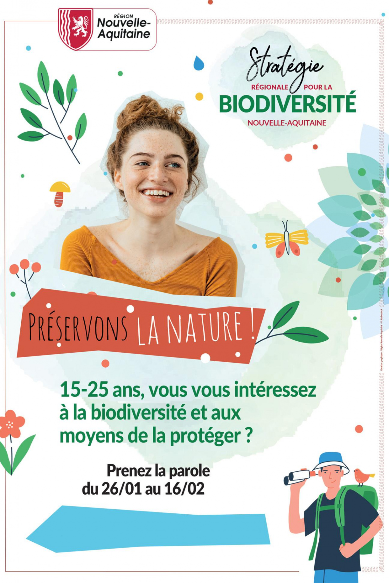Affiche concertation pour la biodiversité