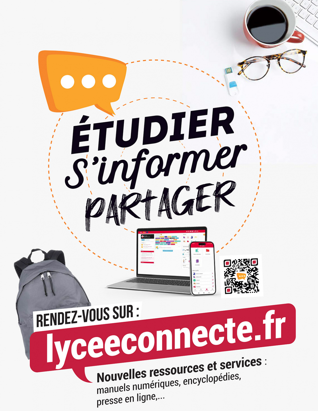Affiche lycée connecté 2024