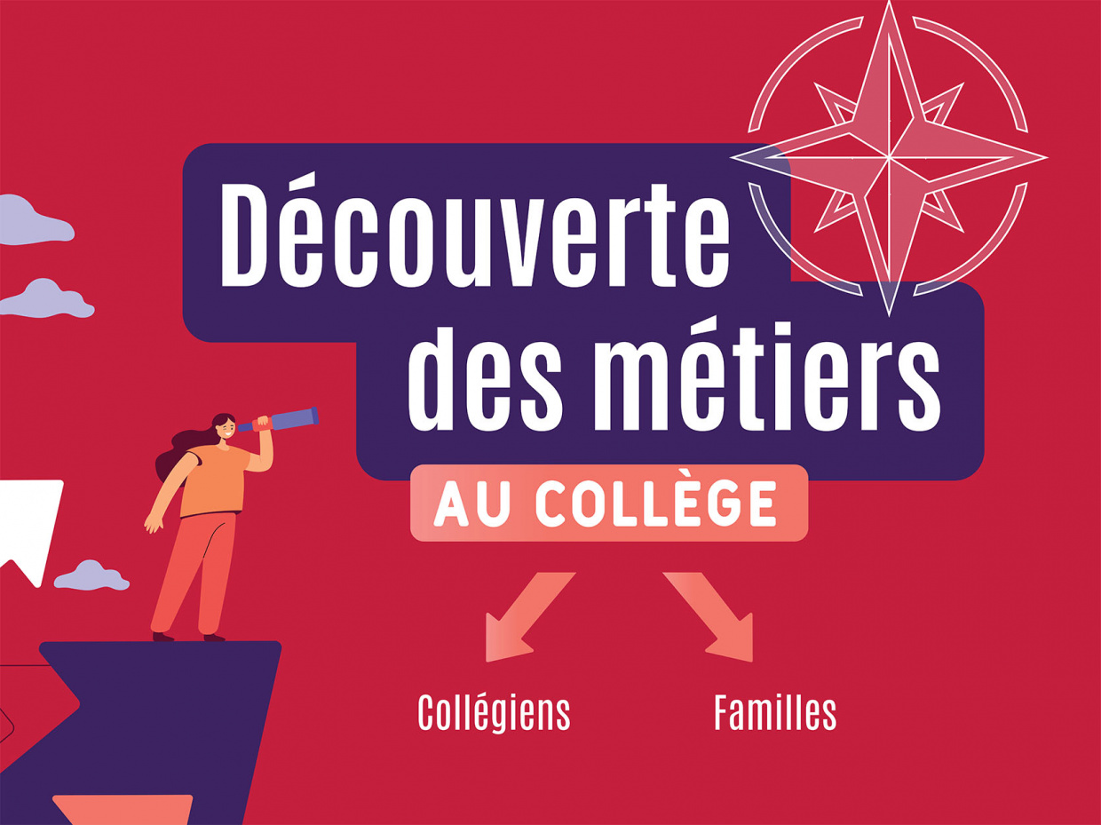 Découverte des métiers au collège - visuel