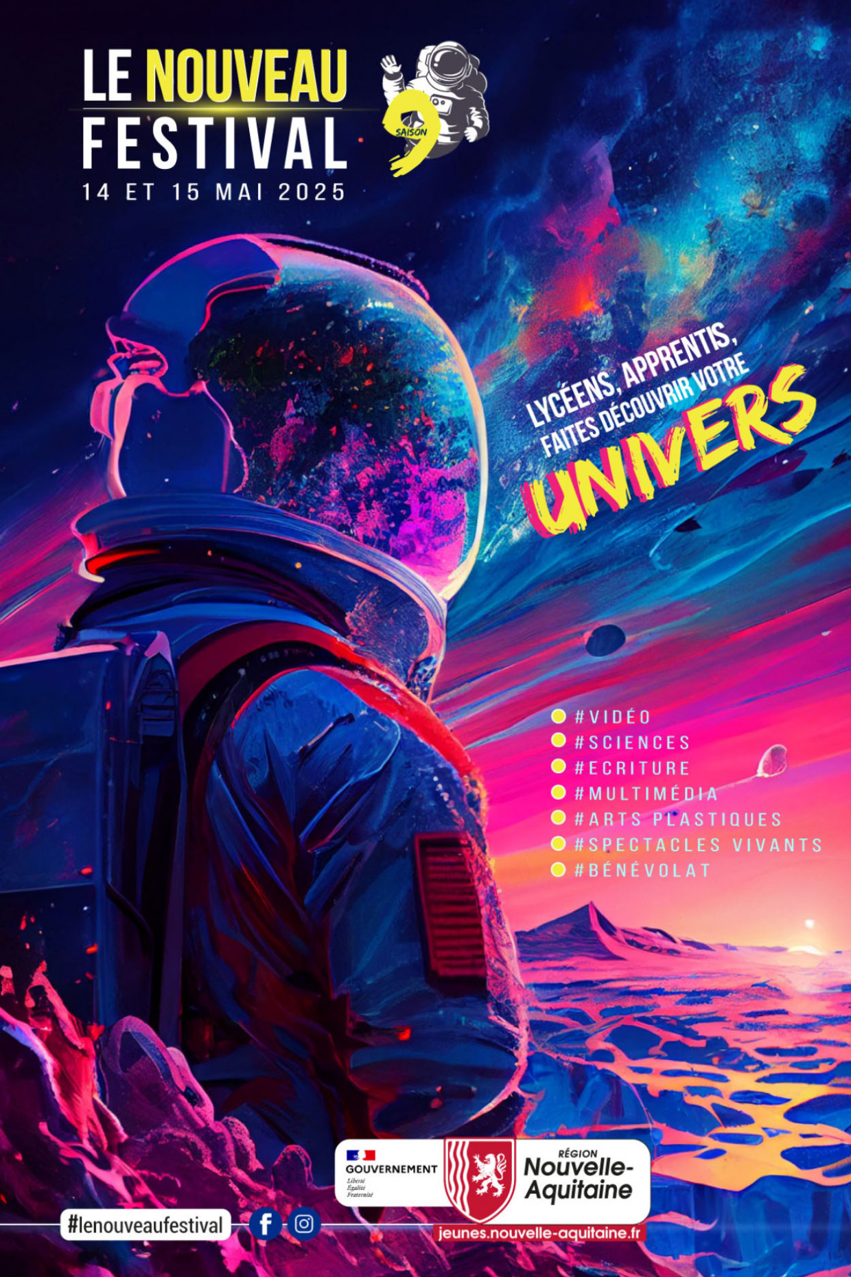 Affiche Nouveau festival - 9e - 2025 Cosmonaute