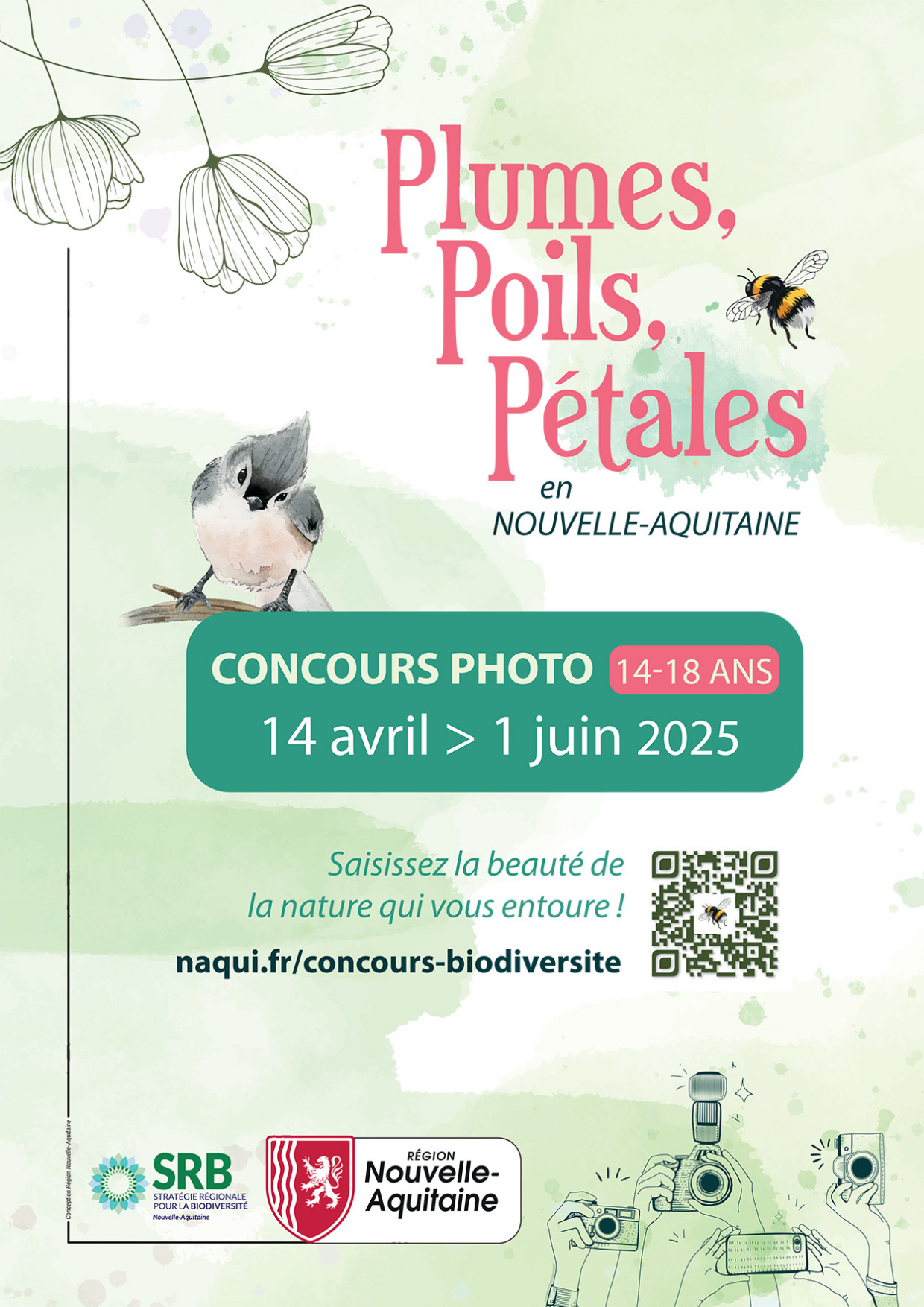 Affiche 2025 Plumes poils et pétales