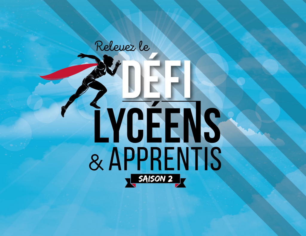 Illustration d'un jeune courant pour le défit lycéens et apprentis