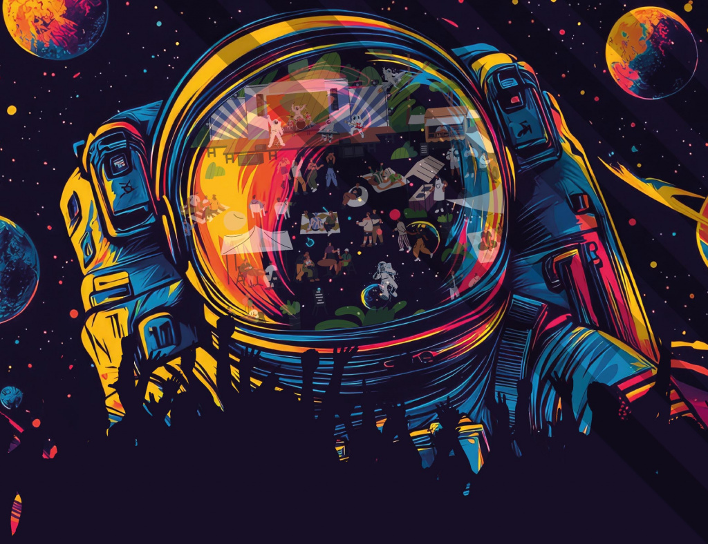 Nouveau festival 2026 - 10e édition - affiche avec un cosmonaute