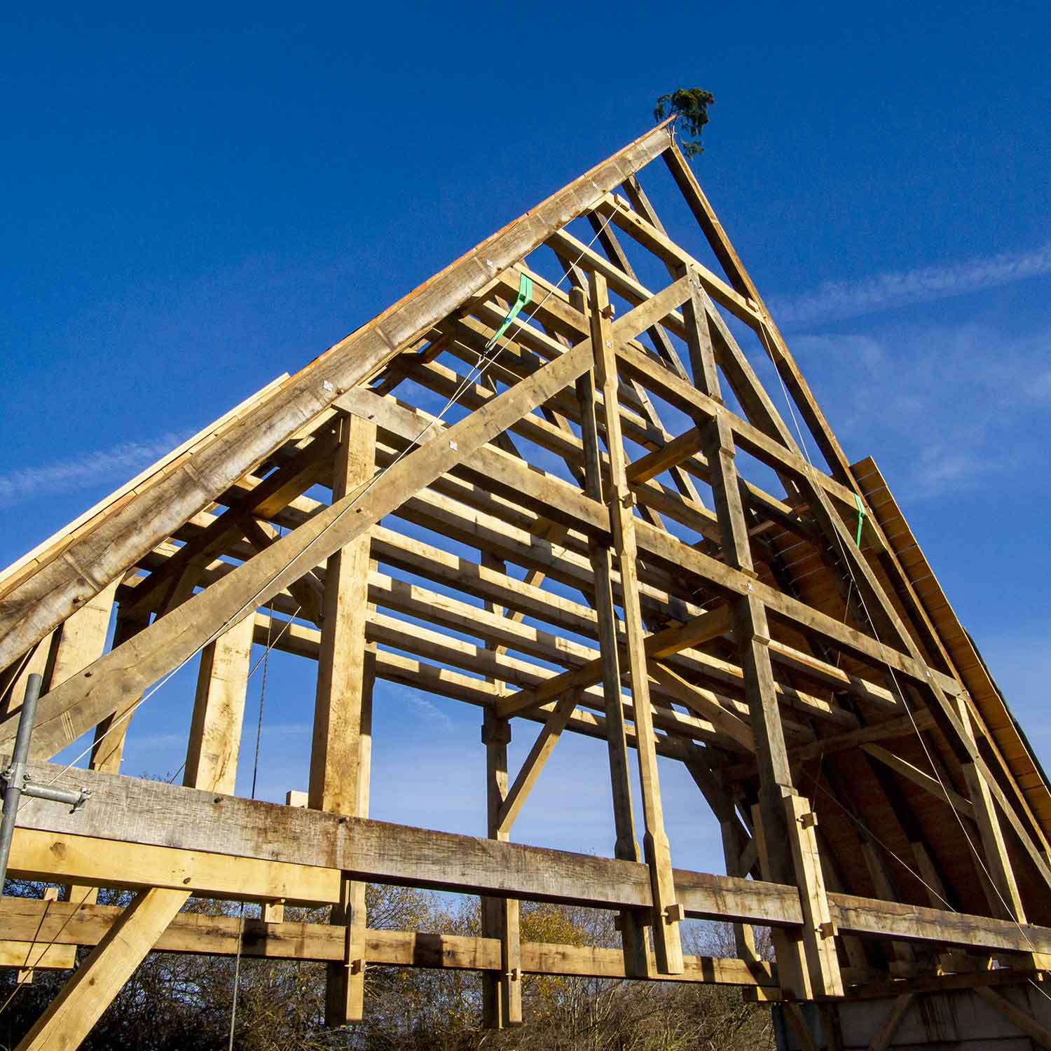 Charpente de la maquette de Notre-Dame